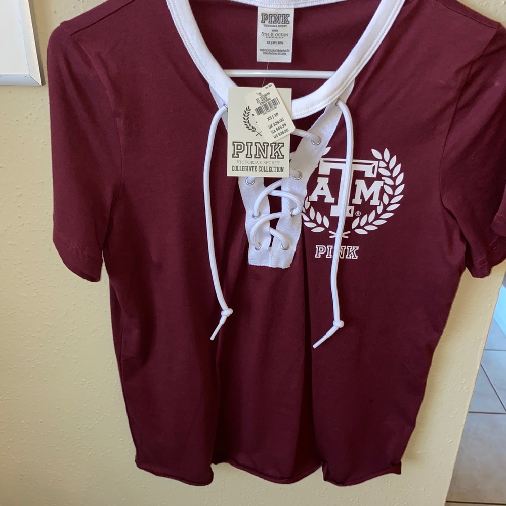 Victoria Secret Pink Texas A&M Collegiate tee